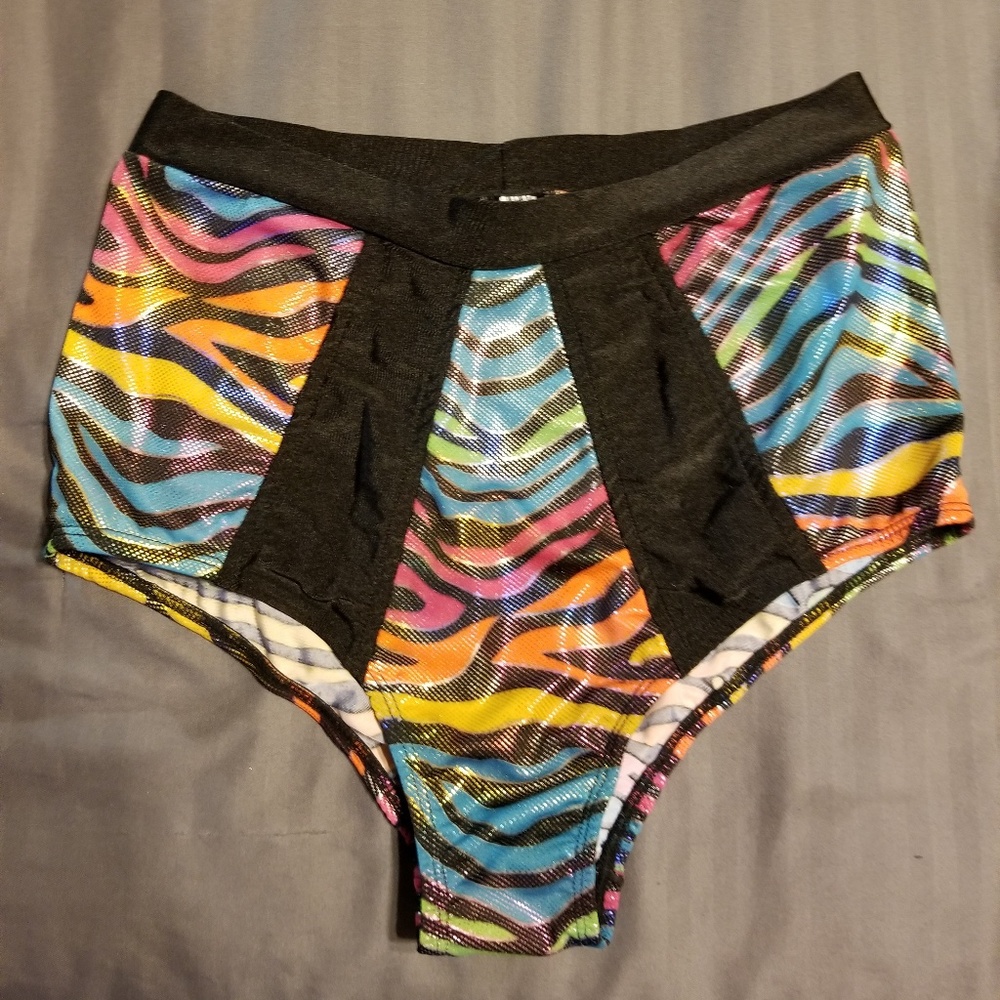 Roma High Waisted Rave Shorts